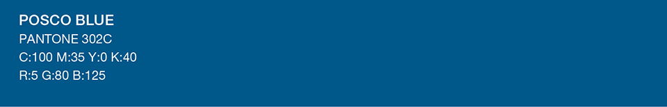 POSOCO BLUE - PANTONE 302C, C100 M35 YO K40, R5 G80 B125